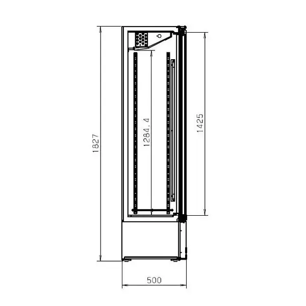 Drankenkoeling | 458L | Zwart | 0°C/+10°C | Geforceerd | Draaideuren | 900x515x1820(h)mm