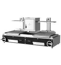 Roaster Grills Houtskoolgrill | PARRILLA F | Oppervlak 1260x620 | 200°C/250°C | Houtvuurhaard | Verstelbare Grillhoogte/-Hoek | 2100x825x1000(h)mm