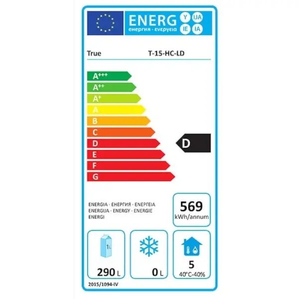 Koelkast | 425L | RVS | 0°C/+3°C | Geforceerd | Wielen | 632x585x1877(h)mm