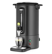 HENDI Koffiepercolator | UNIQ (Design by Bronwasser) | Zwart | 7L | 1.05kW (230V) | Enkelwandig | Lekbak | 307x330x450(h)mm 