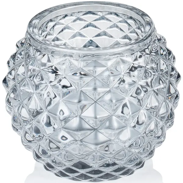 Kaarsenhouder | BALL SMOKE GREY  | Glas | Donkergrijs | Ø75x60(h)mm