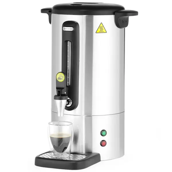 Koffiepercolator | UNIQ (Design by Bronwasser) | RVS | 7L | 1.05kW (230V) | Enkelwandig | Lekbak | 307x330x450(h)mm