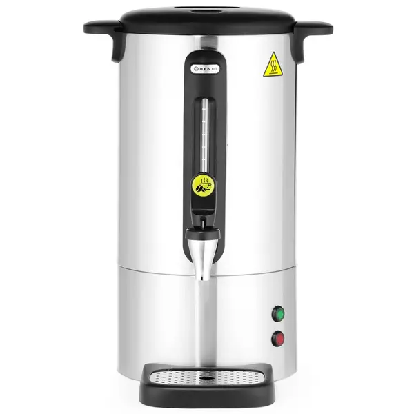 Koffiepercolator | UNIQ (Design by Bronwasser) | RVS | 7L | 1.05kW (230V) | Enkelwandig | Lekbak | 307x330x450(h)mm