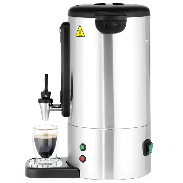 Koffiepercolator | UNIQ (Design by Bronwasser) | RVS | 7L | 1.05kW (230V) | Enkelwandig | Lekbak | 307x330x450(h)mm