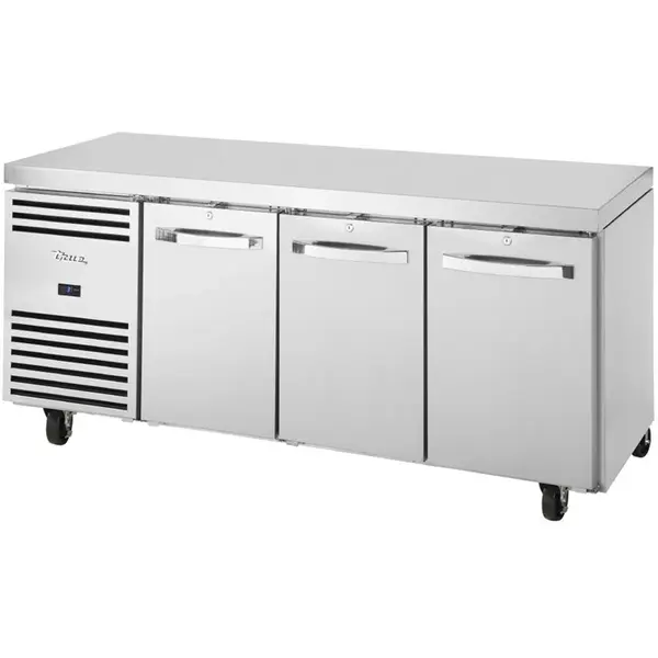 Vrieswerkbank | 435L | 3 Deuren (1/1 GN) | -18°C/-23°C | Geforceerd | Wielen (Geremd) | 1865x700x900(h)mm