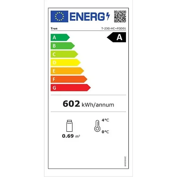 Koelkast | Energiezuinig | 445L | RVS | 0°C/+3°C | Geforceerd | WIelen (Geremd) | 686x759x2074(h)mm