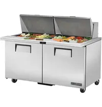 True Saladette | 338L | 2 Deuren | Boven 24x 1/6 GN | 0°C/+5°C | Geforceerd | Klapdeksels | Wielen (Geremd) | 1534x867x1185(h)mm