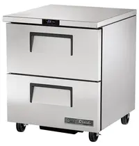 True Vrieskast | 200L (1/1 GN) | RVS | -18°C/-23°C | Geforceerd | 2 Laden | Wielen (Geremd) | 702x766x839(h)mm