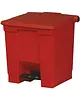 Rubbermaid Pedaalemmer | CLASSIC | Kunststof | Rood | 30L | Klapdeksel | HACCP | 400x413x435(h)mm 
