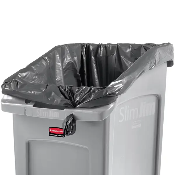 Afvalbak | SLIM JIM | Kunststof | Grijs | 87L | Open | 401x560x762(h)mm