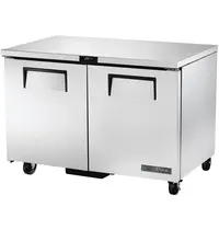 True Vrieswerkbank | 376L | 2 Deuren | -18°C/-23°C | Geforceerd | Wielen (Geremd) | 1229x766x839(h)mm