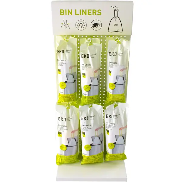 Afvalzakken | Kunststof | Wit | 35L | EKO Afvalbakken | 288 Stuks | 550x700(h)mm