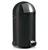 EKO Pedaalemmer | Zwart | 33L | Klapdeksel | Ø350x700(h)mm 
