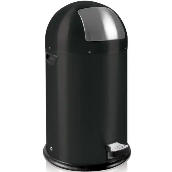 Pedaalemmer | Zwart | 33L | Klapdeksel | Ø350x700(h)mm