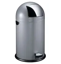 EKO Pedaalemmer | Lichtgrijs | 33L | Klapdeksel | Ø350x700(h)mm 