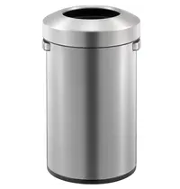 EKO Afvalbak | URBAN BIN | RVS | 50L | Open | Anti Fingerprint | Ø370x596(h)mm