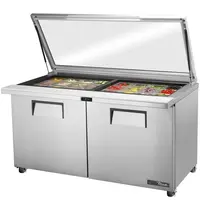 True Saladette | 338L | 2 Deuren | Boven 24x 1/6 GN | 0°C/+5°C | Geforceerd | Klapdeksel | Wielen (Geremd) | 1532x884x967(h)mm