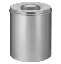 V-Part Afvalbak | Metaal | Grijs | 80L | Open | Vlamdovend | Ø465x540(h)mm