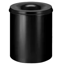 V-Part Afvalbak | Metaal | Zwart | 80L | Open | Afvalscheiding | Vlamdovend | Ø465x540(h)mm 