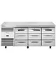 True Koelwerkbank | Energiezuinig | 435L | 9 Laden (1/1 GN) | 0°C/+3°C | Geforceerd | Wielen (Geremd) | 1865x700x900(h)mm 