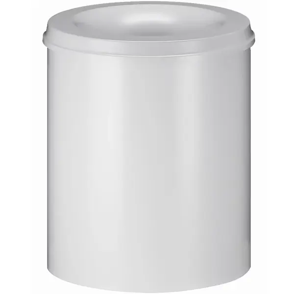 Afvalbak | Metaal | Wit | 80L | Open | Afvalscheiding | Vlamdovend | Ø465x540(h)mm