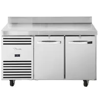 True Koelwerkbank | Energiezuinig | 280L | 2 Deuren (1/1 GN) | 0°C/+3°C | Geforceerd | Achteropstand | Wielen (Geremd) | 1411x700x1000(h)mm