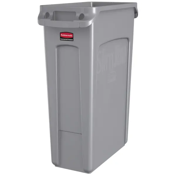 Afvalbak | SLIM JIM | Kunststof | Grijs | 87L | Open | 279x558x762(h)mm