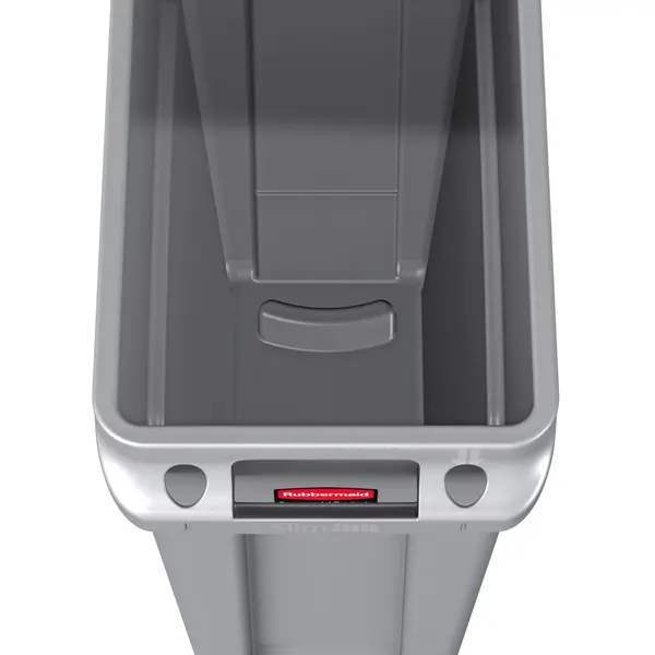 Afvalbak | SLIM JIM | Kunststof | Grijs | 87L | Open | 279x558x762(h)mm