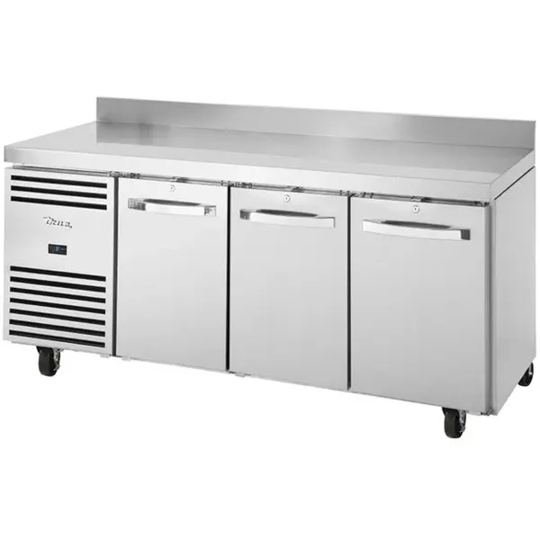 Vrieswerkbank | 435L | 3 Deuren (1/1 GN) | -18°C/-23°C | Geforceerd | Achteropstand | Wielen (Geremd) | 1865x700x1000(h)mm