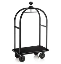 WAS Germany Bagagetrolley | DRIFT | RVS | Zwart | Wielen (Geremd) | 1120x600x1900(h)mm