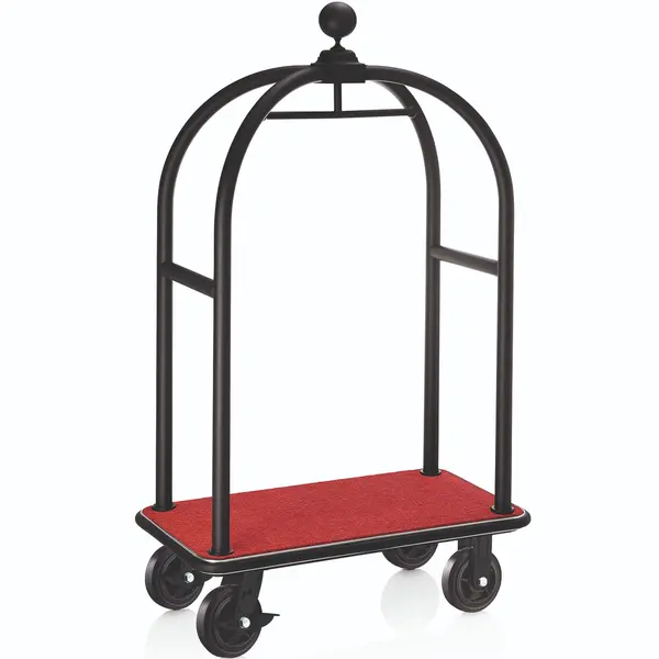 Bagagetrolley | DRIFT | RVS | Zwart/Rood | Wielen (Geremd) | 1120x600x1900(h)mm