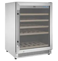 Polar Wijnkoelkast | G-SERIE | 118L (47x 75cl) | RVS | 1 Zone | +5°C/+20°C | Geforceerd | 595x580x820(h)mm