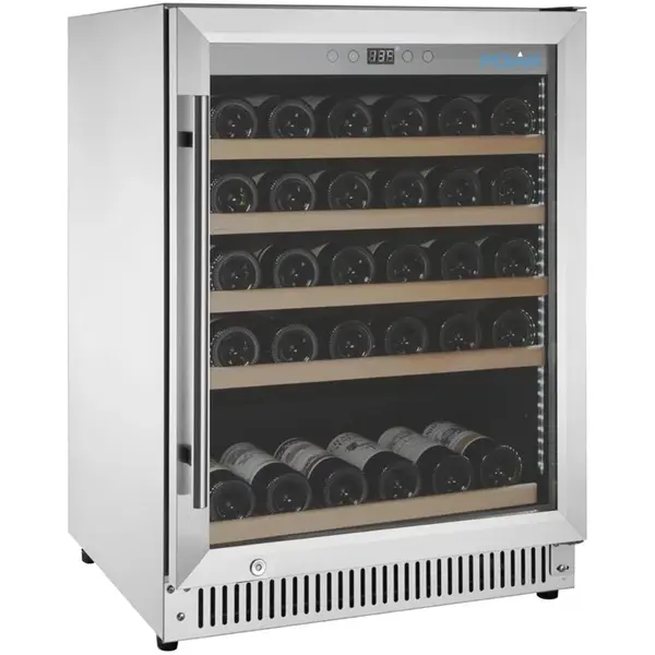 Wijnkoelkast | G-SERIE | 118L (47x 75cl) | RVS | 1 Zone | +5°C/+20°C | Geforceerd | 595x580x820(h)mm