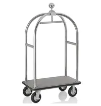 WAS Germany Bagagetrolley | DRIFT | RVS | Grijs | Wielen (Geremd) | 1120x600x1900(h)mm 