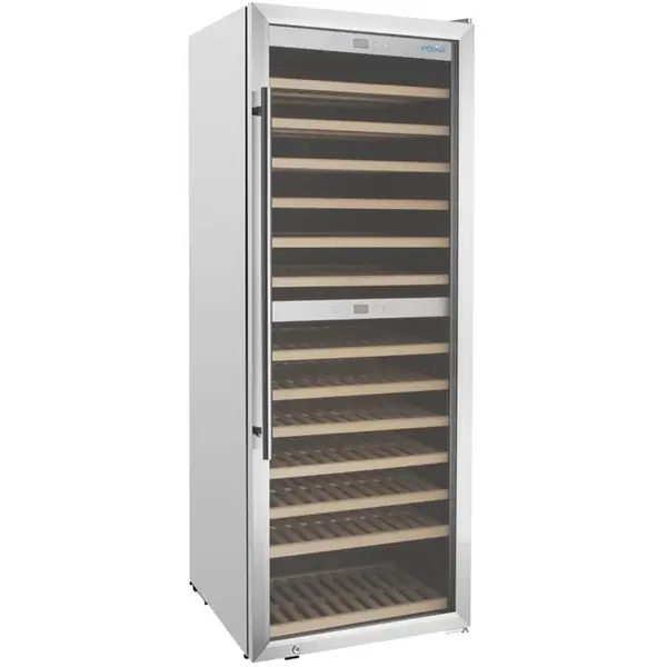 Wijnkoelkast | G-SERIE | 320L (109x 75cl) | RVS | 2 Zones | +5°C/+20°C | Geforceerd | 595x621x1575(h)mm