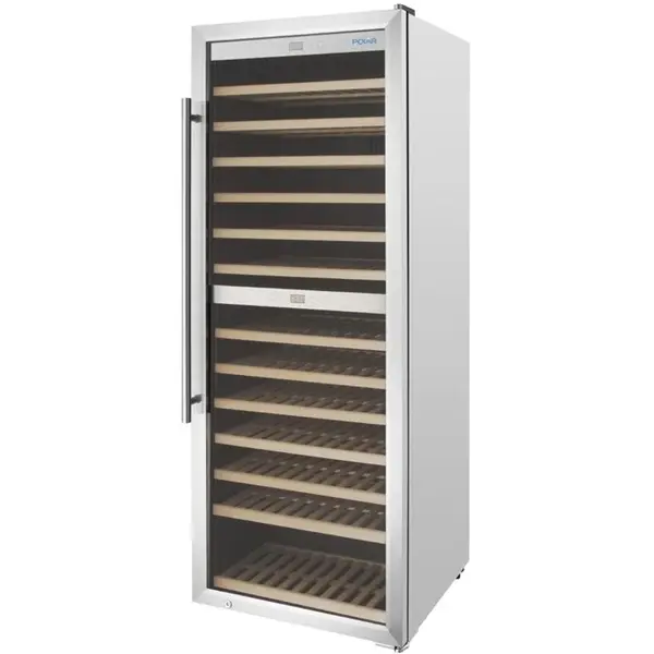 Wijnkoelkast | G-SERIE | 320L (109x 75cl) | RVS | 2 Zones | +5°C/+20°C | Geforceerd | 595x621x1575(h)mm