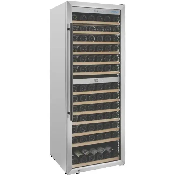 Wijnkoelkast | G-SERIE | 320L (109x 75cl) | RVS | 2 Zones | +5°C/+20°C | Geforceerd | 595x621x1575(h)mm