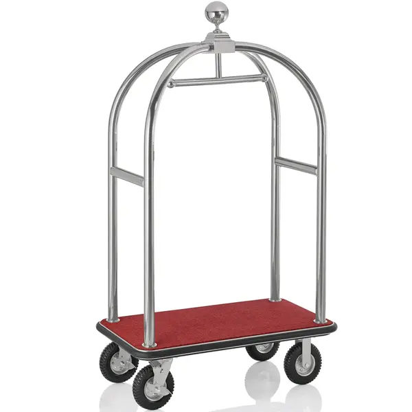 Bagagetrolley | DRIFT | RVS | Rood | Wielen (Geremd) | 1120x600x1900(h)mm