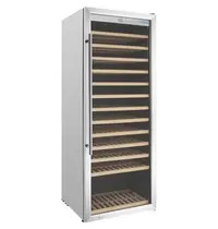 Polar Wijnkoelkast | G-SERIE | 330L (118x 75cl) | RVS | 1 Zone | +5°C/+20°C | Geforceerd | 595x621x1575(h)mm