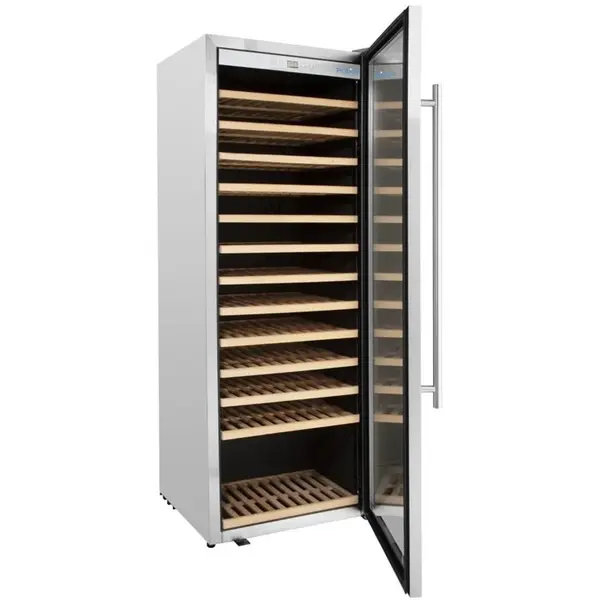 Wijnkoelkast | G-SERIE | 330L (118x 75cl) | RVS | 1 Zone | +5°C/+20°C | Geforceerd | 595x621x1575(h)mm