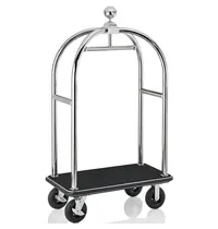 WAS Germany Bagagetrolley | DRIFT | RVS | Zwart | Wielen (Geremd) | 1120x600x1900(h)mm