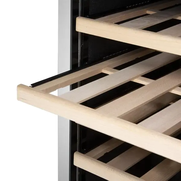 Wijnkoelkast | G-SERIE | 465L (187x 75cl) | RVS | 1 Zone | +5°C/+20°C | Geforceerd | 595x695x1865(h)mm