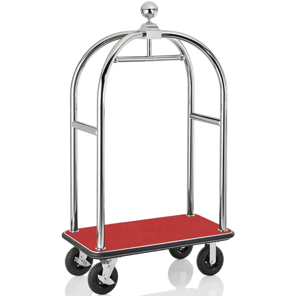 Bagagetrolley | DRIFT | RVS | Rood | Wielen (Geremd) | 1120x600x1900(h)mm