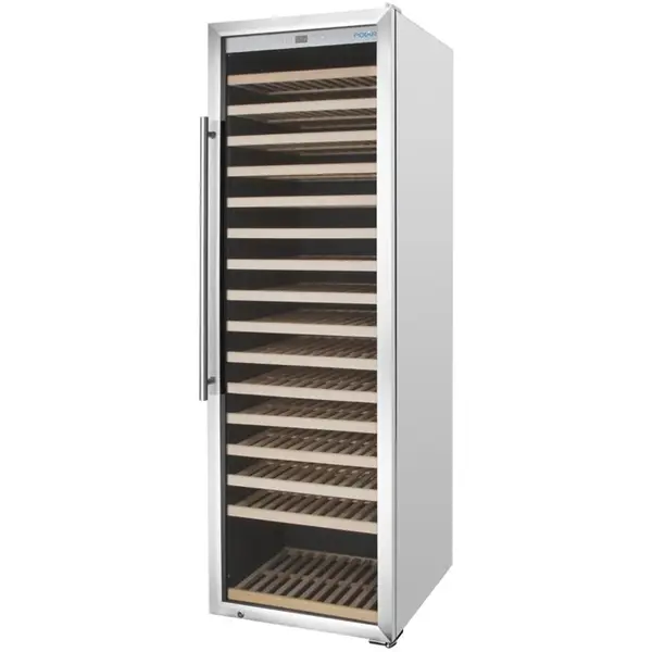 Wijnkoelkast | G-SERIE | 465L (187x 75cl) | RVS | 1 Zone | +5°C/+20°C | Geforceerd | 595x695x1865(h)mm
