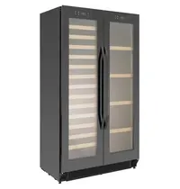 Polar Bier-/Wijnkoelkast | G-SERIE | 365L (60x 75cl) | Zwart | 2 Zones | +2°C/+20°C | Geforceerd | 890x550x1627(h)mm