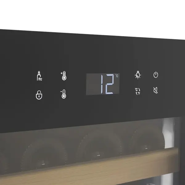 Bier-/Wijnkoelkast | G-SERIE | 365L (60x 75cl) | Zwart | 2 Zones | +2°C/+20°C | Geforceerd | 890x550x1627(h)mm