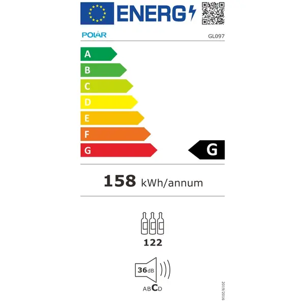 Bier-/Wijnkoelkast | G-SERIE | 365L (60x 75cl) | Zwart | 2 Zones | +2°C/+20°C | Geforceerd | 890x550x1627(h)mm