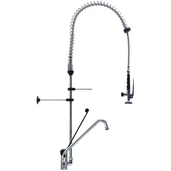 Voorspoeldouche | Handdouche + Onderuitloop | Mengkraan (Elleboogbediening) | 1-Gats | 1200(h)mm