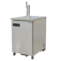 Polar Tapinstallatie | G-SERIE | RVS | Fustkoeling (1x 50L) | Wielen (Geremd) | 612x760x1312(h)mm