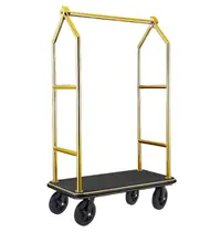 WAS Germany Bagagetrolley | VOYAGER | RVS | Goudkleurig/Zwart | Wielen (Geremd) | 1120x650x1900(h)mm 